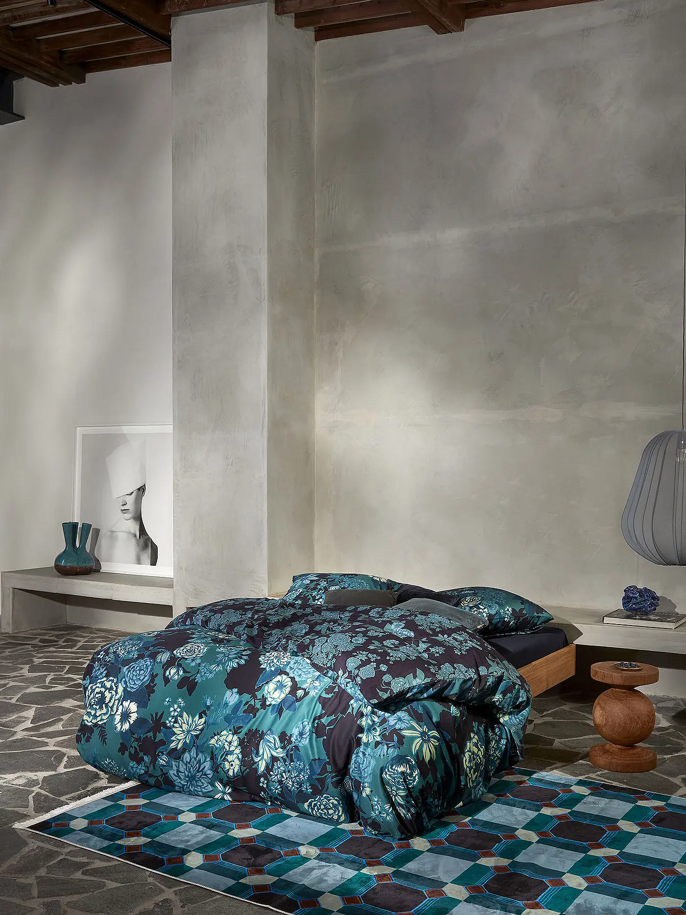 ESSENZA | Satin Bettwäsche FLORE 70x90cm/140x200cm Balsam | 